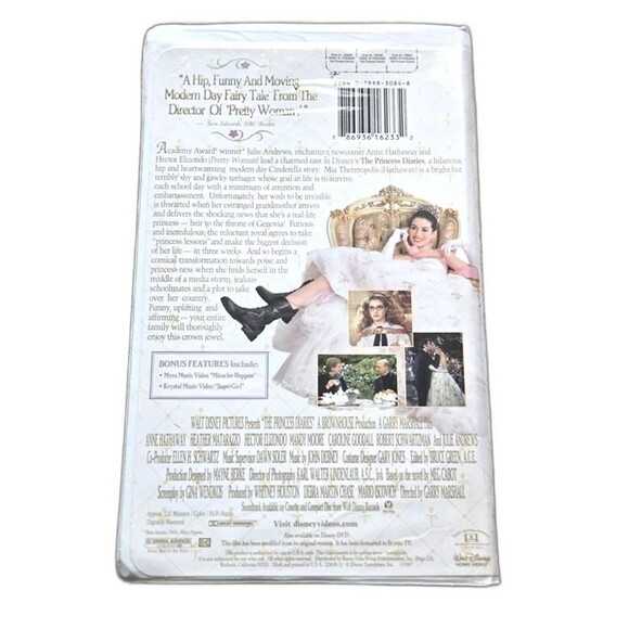 The Princess Diaries VHS (2001) – Disney Anne Hathaway & Julie Andrews - Picture 2 of 7